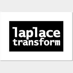 Laplace Transform Math Typography White Text Posters and Art